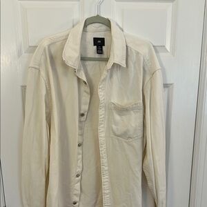 Cream Long Sleeve Shirt